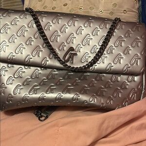 Glamaholic Platinum Large Flap Bag